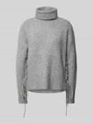 Pieces Comfort Fit Rollkragenpullover mit seitlicher Schnürung Modell ...