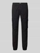 Calvin Klein Jeans Skinny Fit Cargohose mit Label-Patch in Black, Größ...