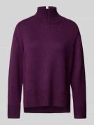 Tom Tailor Regular Fit Strickpullover aus weichem Viskose-Mix mit Steh...