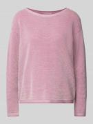 Tom Tailor Comfort Fit Strickpullover mit Pünktchen-Muster in Pink, Gr...