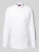 HUGO Slim Fit Business-Hemd mit Kentkragen Modell 'Kenno' in Weiss, Gr...