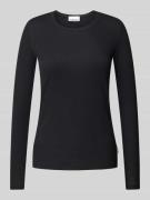 Armedangels Longsleeve mit Feinripp Modell 'Jaaleaa' in Black, Größe L