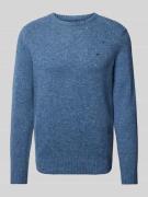 Fynch-Hatton Strickpullover aus Woll-Mix mit Rundhalsausschnitt in Hel...