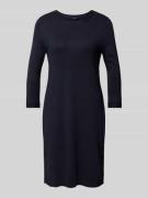 comma Knielanges Kleid mit 3/4-Arm in Marine, Größe 42