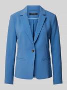 comma Regular Fit Blazer mit Reverskragen in Royal, Größe 40