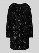 Pieces Regular Fit Paillettenkleid mit Schleife Modell 'KAM' in Black,...