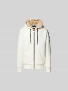 Moose Knuckles Sweatjacke mit Kapuze in Offwhite, Größe L