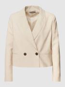 Jake*s Collection Blazer mit Knopfverschluss in Beige, Größe 42