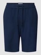 JAKE*S STUDIO MEN Sweatshorts mit Strukturmuster in Marine, Größe L