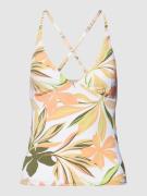 Roxy Tankini-Oberteil mit floralem Muster Modell 'BEACH' in Offwhite, ...