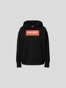 Kenzo Hoodie mit Label-Stitching in Black, Größe XL