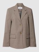 Minimum Blazer mit Knopfleiste Modell 'BRIKKA' in Taupe, Größe 36