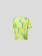 Bonsai Oversized T-Shirt mit Allover-Muster in Neon Gruen, Größe M