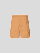 WOOD WOOD Shorts mit Label-Patch in Orange, Größe L