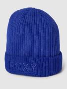 Roxy Beanie mit Label-Stitching Modell 'FREJA' in Blau, Größe 1