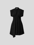 Iro Minikleid mit V-Ausschnitt in Black, Größe M