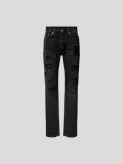 Evisu Jeans im Destroyed-Look in Black, Größe 31