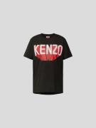 Kenzo T-Shirt mit Label-Print in Black, Größe XS