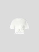 Rabanne T-Shirt mit Zierbesatz in Offwhite, Größe M