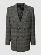 Filippa K Blazer mit Glencheck-Muster und Pattentaschen in Mittelgrau ...