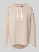 More & More Sweatshirt mit Stehkragen in Beige, Größe 42