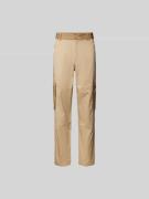 Kenzo Cargohose mit Label-Stitching in Beige, Größe L