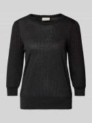 FREE/QUENT Strickpullover mit Effektgarn Modell 'GLITTA' in Black, Grö...