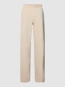 Jake*s Casual Flared Cut Hose mit elastischem Bund in Sand, Größe XS