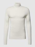 HUGO Strickpullover mit Rollkragen Modell 'San Thomas' in Offwhite, Gr...