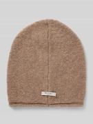 MAERZ Muenchen Beanie mit Label-Patch in Mud Melange, Größe 1