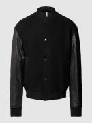 BOSS Blouson aus Schurwoll-Mix Modell 'Motiver' in Black, Größe 48