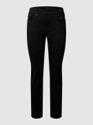 MAC Slim Fit Jeans mit Stretch-Anteil in Black, Größe 38/27