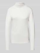 monari Longsleeve mit Stehkragen in Offwhite, Größe 34