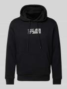 Jack & Jones Hoodie mit Label-Print Modell 'ECORP' in Black, Größe L