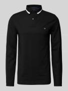 Christian Berg Men Strickpullover mit Polokragen in Black, Größe 3XL