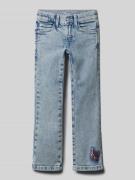 s.Oliver RED LABEL Regular Fit Jeans mit Pailetten-Detail in Blau, Grö...