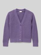 s.Oliver RED LABEL Loose Fit Strickjacke mit Raglanärmeln in Purple, G...