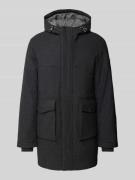 s.Oliver BLACK LABEL Relaxed Fit Parka aus Woll-Mix mit Kapuze in Anth...