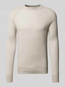 MARC O POLO Regular Fit Strickpullover mit Bi-Colour-Effekt aus Bio-Ba...