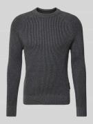 MARC O POLO Regular Fit Strickpullover mit Bi-Colour-Effekt aus Bio-Ba...