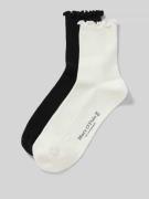 MARC O POLO Socken mit Frill-Bund in Offwhite, Größe 35-38