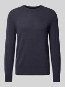 MARC O POLO Strickpullover aus softem Baumwoll-Schurwolle-Mix in Marin...