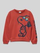 s.Oliver RED LABEL Sweatshirt mit Motiv-Print in Rostrot, Größe 104