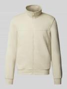 s.Oliver RED LABEL Sweatjacke mit Stehkragen in Beige, Größe L