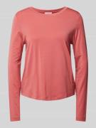 s.Oliver RED LABEL Langarmshirt mit Rundhalsausschnitt aus weicher Vis...