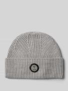 JOOP! Collection Beanie mit Label-Badge Modell 'Feranto' in Hellgrau, ...