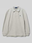 Polo Ralph Lauren Kids Longsleeve mit Label-Stitching in Mittelgrau Me...