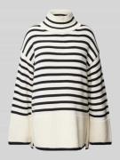 MARC O POLO Oversize Strickpullover aus reiner Baumwolle im Breton-Sti...