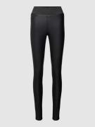 Soyaconcept Leggings in Leder-Optik Modell 'PAM' in Black, Größe 34