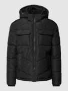 Jack & Jones Steppjacke mit durchgehendem Reißverschluss in Black, Grö...